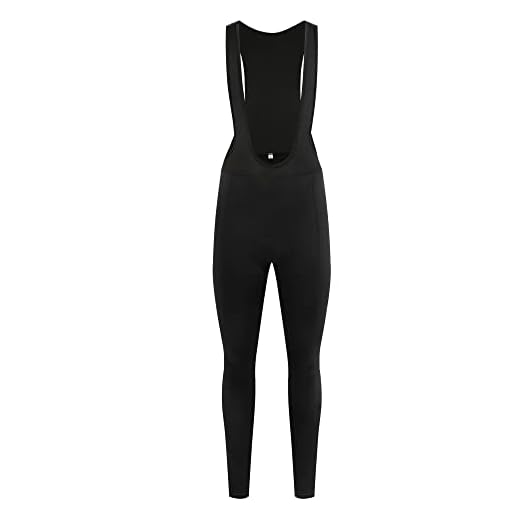 Coconut Ropamo CR Men's Cycling Bib Tights 4D Padded Winter Thermal Bike Bib Pants Leggings Riding Bike Bib Tights (XL, Thermal-Black)
