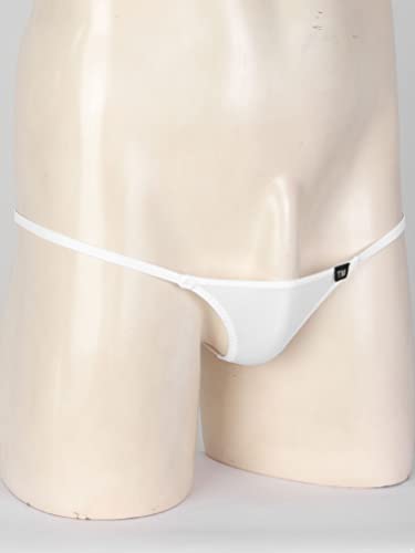 Men's Pouch G-Strings Cool Ice Silk Male Thong Swimwear Low Rise Tanga Briefs Underpants4