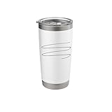 Line Sketch Art in Black Color Stainless Steel Insulated Tumbler