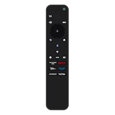 Replacement Voice Recognition Remote Control with Microphone Compatible with Sony TV RMF-TX920U RMF-TX820U BRAVIA 3/7/8/9 QLED OLED 4K Smart Google TVs 2024 K-43S30 K-43XR70 K-50S30 K-50XR70 K-75S30