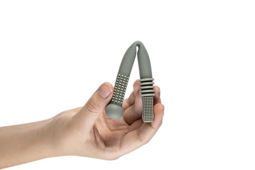 MiniMates 8x Beißröhrchen Beißring - Kausticks für Baby | Zahnungshilfe ideal für Backenzähne | Beißröhrchen aus Silikon BPA- frei | Beißring | 8 Stück inkl. 2 Bürsten