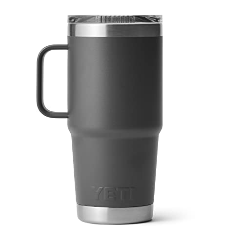 Image of YETI Rambler 20 oz Travel Mug, Stainless Steel, Vacuum Insulated with Stronghold Lid