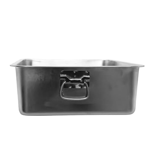 Arenero para gatos acero inoxidable cerrado grande miniatura 7