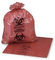 PT# -RS243311RH Bag Biohazard 24x33" 12-16 Gallons High Density Red 50X20/Ca by, Medical Action Industries
