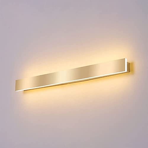 Biiiouu Nórdico moderno DIRIGIÓ Oro Sconence Long Light Lights Lámpara de pared simple Lámparas de cabecera interior Lámparas de iluminación for el dormitorio Sala de estar Corredor Decoración de la p Cover
