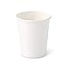 BIOZOYG Organic paper cups I disposable tableware drinking cups paper cups compostable and biodegradable cups I white, blank, environmentally friends coffee cups 50 pieces 200ml 8oz 2