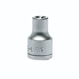 Teng Tools E12 1/2 Inch Drive Female E-Torx Star TX-E Chrome Vanadium Socket | Mechanic Tool | Hand Tool - M120712-C