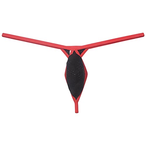 Mens Eyelet G-String Extreme Micro Thong Drop-shaped Underwear Diamond Back Tangas Breathable Jockstap3