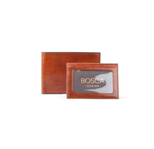 Bosca Mens Old Leather Credit Wallet w/ID Passcase (Amber)3