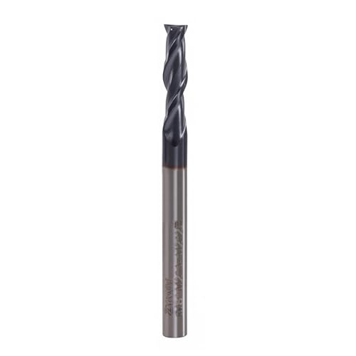 Image of 2 Flute 1 /8 inch Square End Mill with AlTiN Coating -Machining of Deep Grooves in High-Hardness Steels and Alloys, 1 /8 inch Cutting Diameter, 1 /2 inch Flute Length, 1-1 /2 inch Overall Length