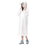 10 Piezas Chubasquero Mujer Hombre Impermeable,Paquete Poncho De Lluvia Impermeable EVA Reutilizable Con Adjustable Ala Y Mangas,Chubasqueros Para Acampar/Senderismo/Viajes/Unisex,Talla única