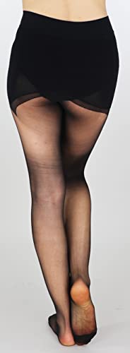 Image of Mona's Choice Super Stretchy XL 3 Denier Ultra Sheer Seamless Tall Womens & Mens Pantyhose /Mens Trouser Tights