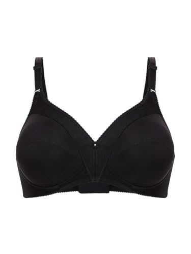 Felina 376-4 Women's Weftloc Black Non-Padded Non-Wired Full Cup Bra C