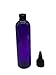 Natural Farms 4 oz Purple Cosmo BPA FREE Bottles - 8 Pack Empty Refillable Containers - Essential Oils - Hair - Aromatherapy | Black Twist Open/Close Cap - Made in the USA