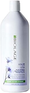 BIOLAGE Color Last Purple Shampoo |Neutralizes Brass & Unwanted Yellow Tones | With Fig & Orchid | For Color Treated Hair | Paraben-Free | Vegan | 33.8 Fl. Oz.