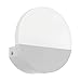 Produktbild EGLO LED Wandlampe Metrass 1, 1 flammige Wandleuchte modern, Wandbeleuchtung für Innen aus Aluminium und satiniertem Kunststoff, Wohnzimmerlampe in Weiß, LED Flurlampe rund, warmweiß