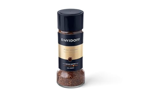 Image of Davidoff Fine Aroma Instant Coffee 100% Arabica 7 /12 Intensity, 90g, Glass Bottle