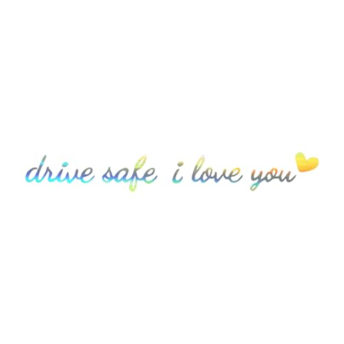 Autocollants Pour Rétroviseur De Voiture - Conduisez Prudemment Je T’aime Stickers Rétroviseur, Décoration Tableau De Bord Unique | Cadeau Pour Conducteur...