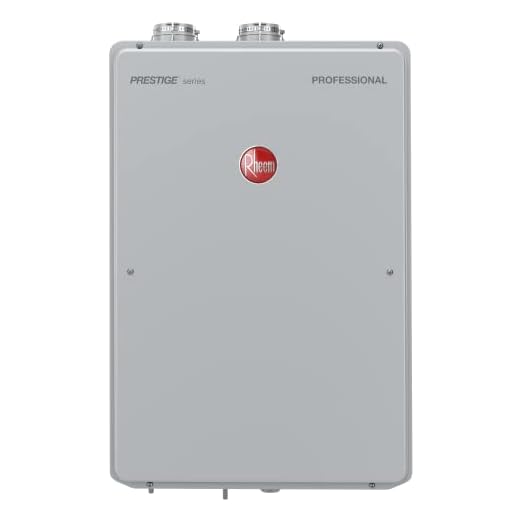 RHEEM RTGH-84DVLN-2 Natural Gas Condensing Tankless Water Heater, Silver , Gray