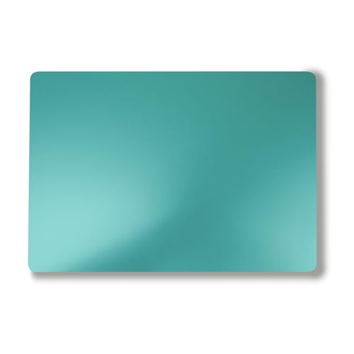 Image of Laptop Skin Compatible with Surface Laptop 7 15 inch (2024) - Solid Turquoise - Premium 3M Vinyl Protective Wrap Decal Cover - Easy to Apply | Crafted in The USA by MightySkins