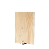 土佐龍 TOSARYU SHIMANTO HINOKI 手軽な スタンド付き ヒノキのまな板 (S) 28x18x1.5cm 日本製