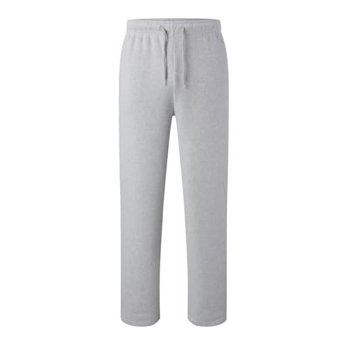 Men's Baggy Sweatpants Straight Leg Casual Loose Pants Elastic Waist Athletic Workout Jogger Trousers Fall Winter3