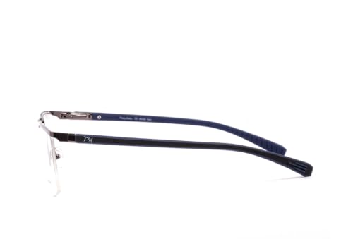 Image of 9860 Unisex Rectangle Half Rim Spectacle | Rectangle Shape Eyewear Frame | Modern Design | Everyday Fashion Accessory
