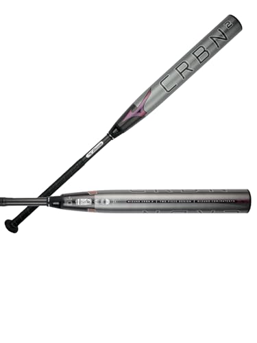 Mizuno CRBN2 - Fastpitch Softball Bat (-10) | Womens Composite Fast Pitch BAT | Charcoal-Black | 33 INCHES (3300)