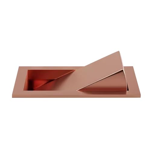 Stainless Steel Swing Lid Waste Chute Cover for Countertop Trash Bins, Durable Flap Design for Easy Disposal, Stylish & Functional Kitchen Accessory