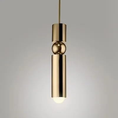 Suspension luminaire tube LED or pour une ambiance de chevet douce et chaleureuse