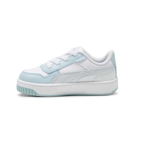 PUMA Kids Girls Carina Street Perforated Lace Up Sneakers Shoes Casual - Blue, White - Size 4 M3