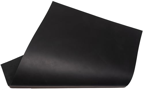 HAPPER STUDIO Rindsleder 1,7 mm Stärke Leder Echtlederblätter für Basteln (1, Schwarz, A4 (210 x 297mm))