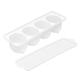 Alipis 茶卵保存箱 冷蔵庫ホルダー ハラペーニョ 気密 ゆで卵用エッグホルダー スト 蓋付きデビルドエッグコンテナ エッグディスペンサー卵容器 卵箱 酢漬け卵 ピクルス Pp 白い