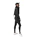 Lacoste Womens Active Tight Fit Track Pants, Black/Black/Black, X-Large