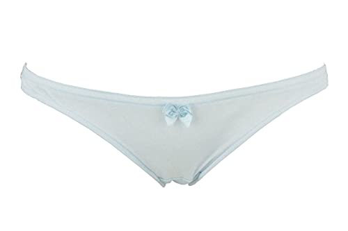 [ラ ポーム] La-Pomme (ラポーム)11384 レース 光沢トリコット スキャンティ フルバック 日本製 11384 レディース サックスブルー 日本 M(ヒップ87-95)-(日本サイズM相当)のサムネイル