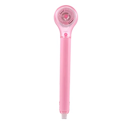 Pen Shape Correction Tape Cute Colorful Corrector Tape White Out Tape Creative Correction Adhesive Tape for School Office Supplies(Pink)