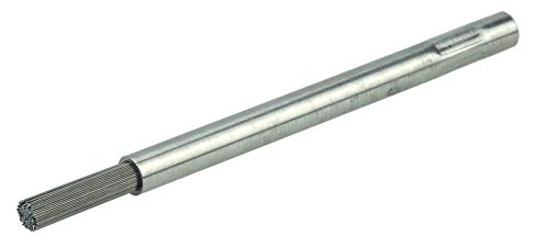Image of Weiler 99823 1 /4 inch Dia Pencil End Brush, .0104 inch Stainless Steel Wire Fill, 3 /4 inch Trim Length, 3-3 /4 inch Overall Length, Made in the USA (Pack of 10)