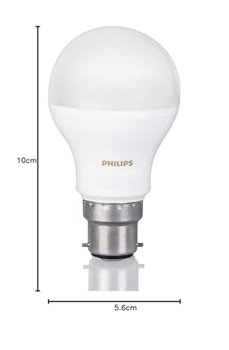 PHILIPS 9W B22 LED Warm White/Yellow Bulb, Pack of 2