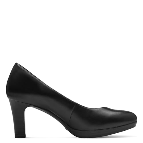 Tamaris Damen Klassische Pumps, Frauen Pumps,TOUCHit-Fußbett,rosa,atmungs-aktiv,bequem,bequemlichkeit,breit,daempfung,breite,Black,40 EU