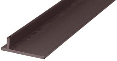 CRL Bronze Sliding Screen Door Rail - 96 in long