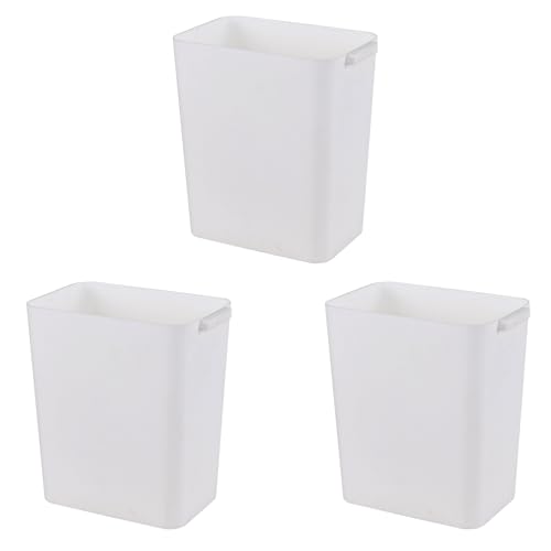 Pack de 3 Canecas de Basura Plásticas Slim 4.5 Gal