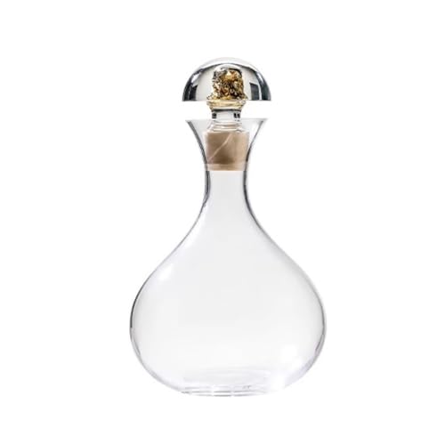 aireador de vino, Jarra decantadora de vino cristal 1000 ml con tapón, ideal for cenas en casa y regalos