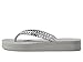 Michael Kors Women's Zaza Flip Flop, Silver, 10