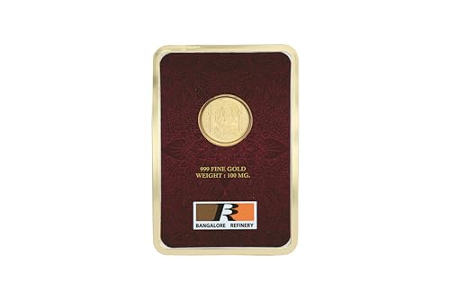 Image of Bangalore Refinery 999 Purity 100mg Gold Foil Coins