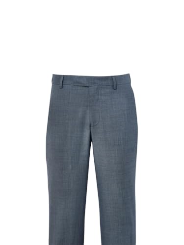 Paul Fredrick Men's Wool Sharkskin Flat Front Pants2