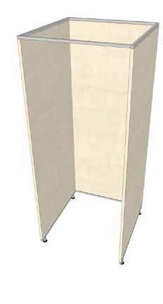 Shop Office Store GmbH Umkleidekabine Ahorn 90 x 94 x 210 cm aus...