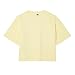 Lacoste Women's Crew Neck Short Sleeve Relaxed Fit Graphic T-Shirt, Yellow, 8