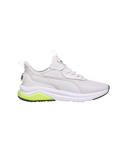 Image of PUMA , Unisex-Adult, Amplifier, Feather Gray-White-Black-Lemon Sherbert, Sneaker, 6UK, (39686719)