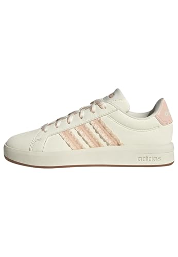 adidas Unisex-Kids Grand Court 3.0, White/Blush Pink/Gum, 7