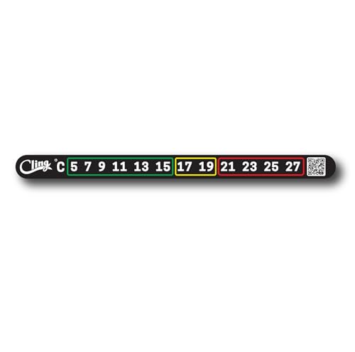 Temperature Tape - Stick on Fishing Thermometer (Celsius)